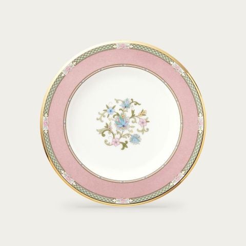  Đĩa tròn cỡ vừa đường kính 21,8cm loại đặc biệt (màu hồng) sứ xương Nhật Bản | Yoshino 9983-7J - 59511 