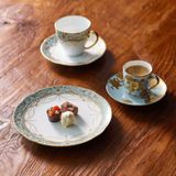  Chén trà (tách trà) kèm đĩa lót dung tích 85ml sứ trắng cao cấp | The Homage Collection H-768J-T2404 