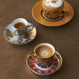  Chén trà (tách trà) kèm đĩa lót dung tích 85ml sứ trắng cao cấp | The Homage Collection H-768J-T2404 