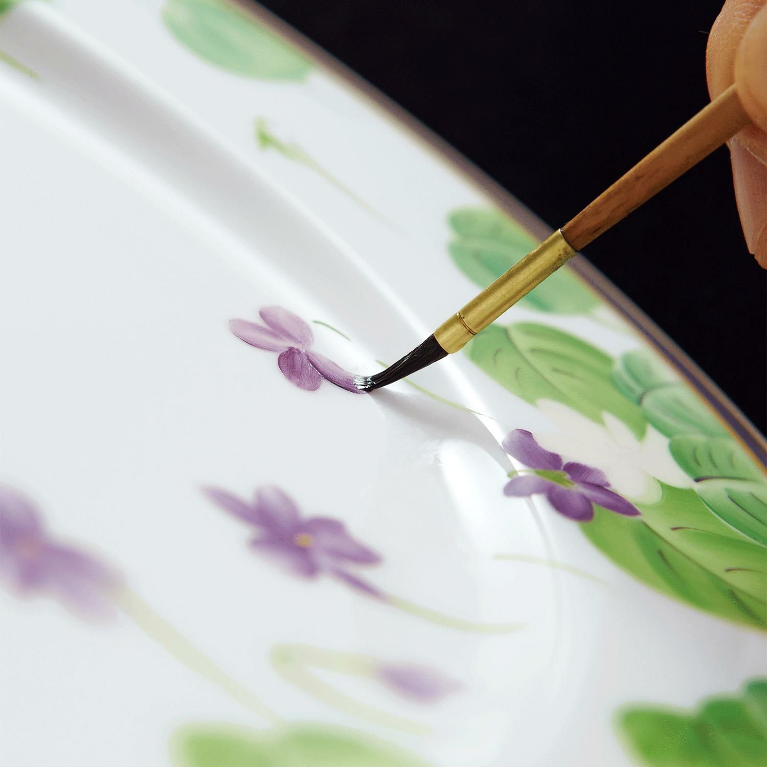  Bộ ấm chén uống trà (Đặc biệt: vẽ tay) 22 món sứ xương Nhật Bản cao cấp | Violet T773 - T24 