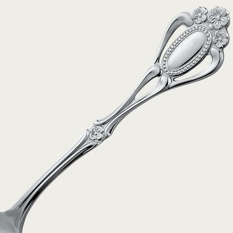  Thìa trà mạ bạc (Nickel silver) dài 13,2cm | Noritake Christine 71N - 12Y 