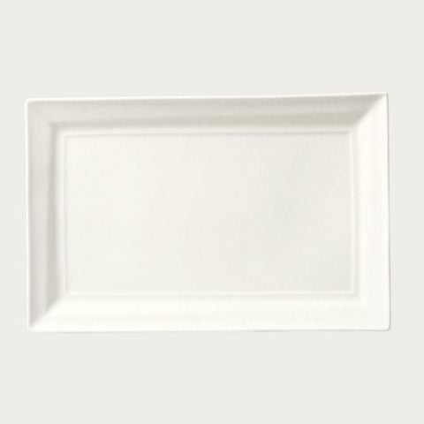  Đĩa hình chữ nhật dài 29,1cm sứ xương | Suimon 4519L - 50985A 
