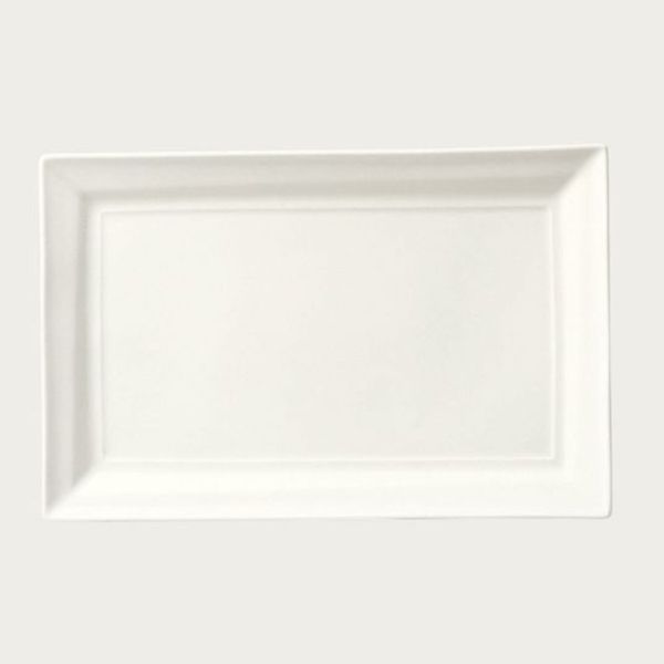  Đĩa hình chữ nhật dài 29,1cm sứ xương | Suimon 4519L - 50985A 
