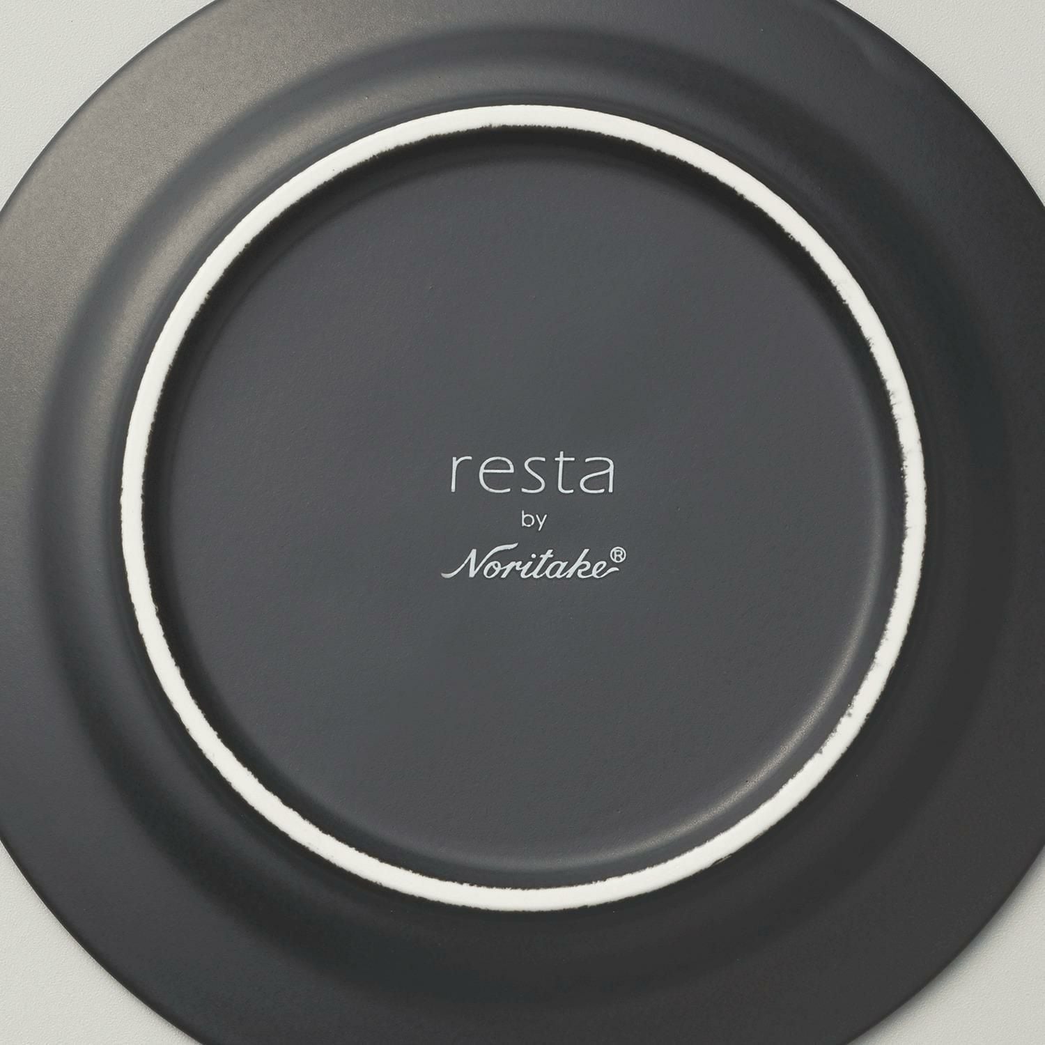  Đĩa tròn cỡ nhỏ đường kính 14cm màu đen sứ trắng Nhật Bản | Resta 1762-A - 11704A 