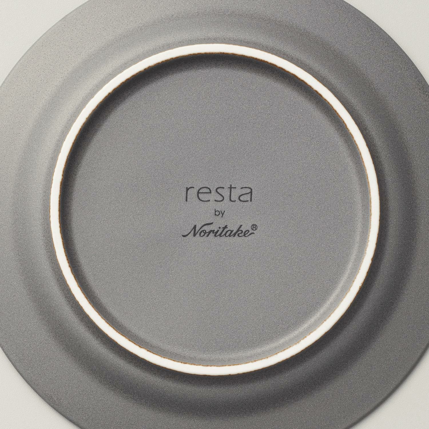  Đĩa tròn cỡ nhỏ đường kính 14cm màu xám sứ trắng Nhật Bản | Resta 1762-C - 11704C 