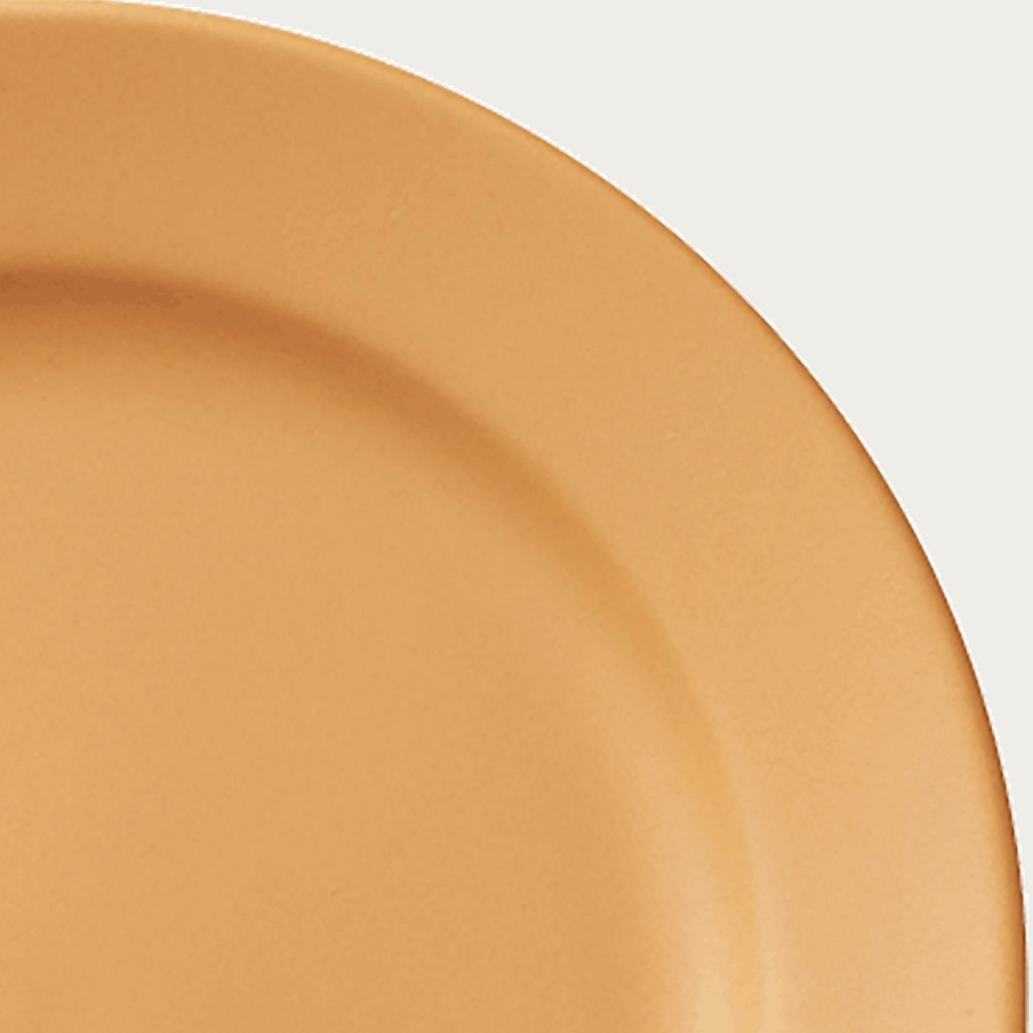  Đĩa tròn cỡ nhỏ đường kính 14cm màu cam sứ trắng Nhật Bản | Resta 1762-D - 11704D 