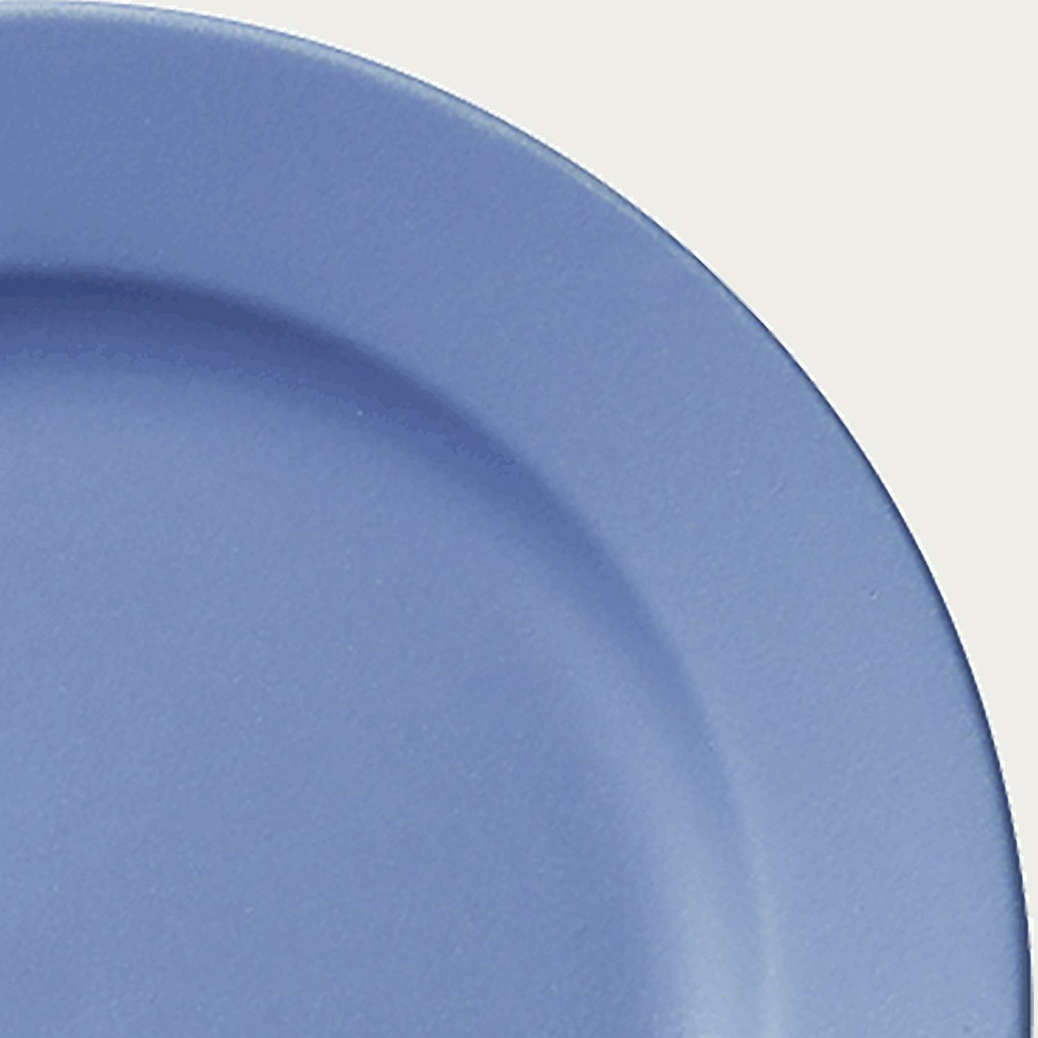  Đĩa tròn cỡ nhỏ đường kính 14cm màu xanh sứ trắng Nhật Bản | Resta 1762-E - 11704E 