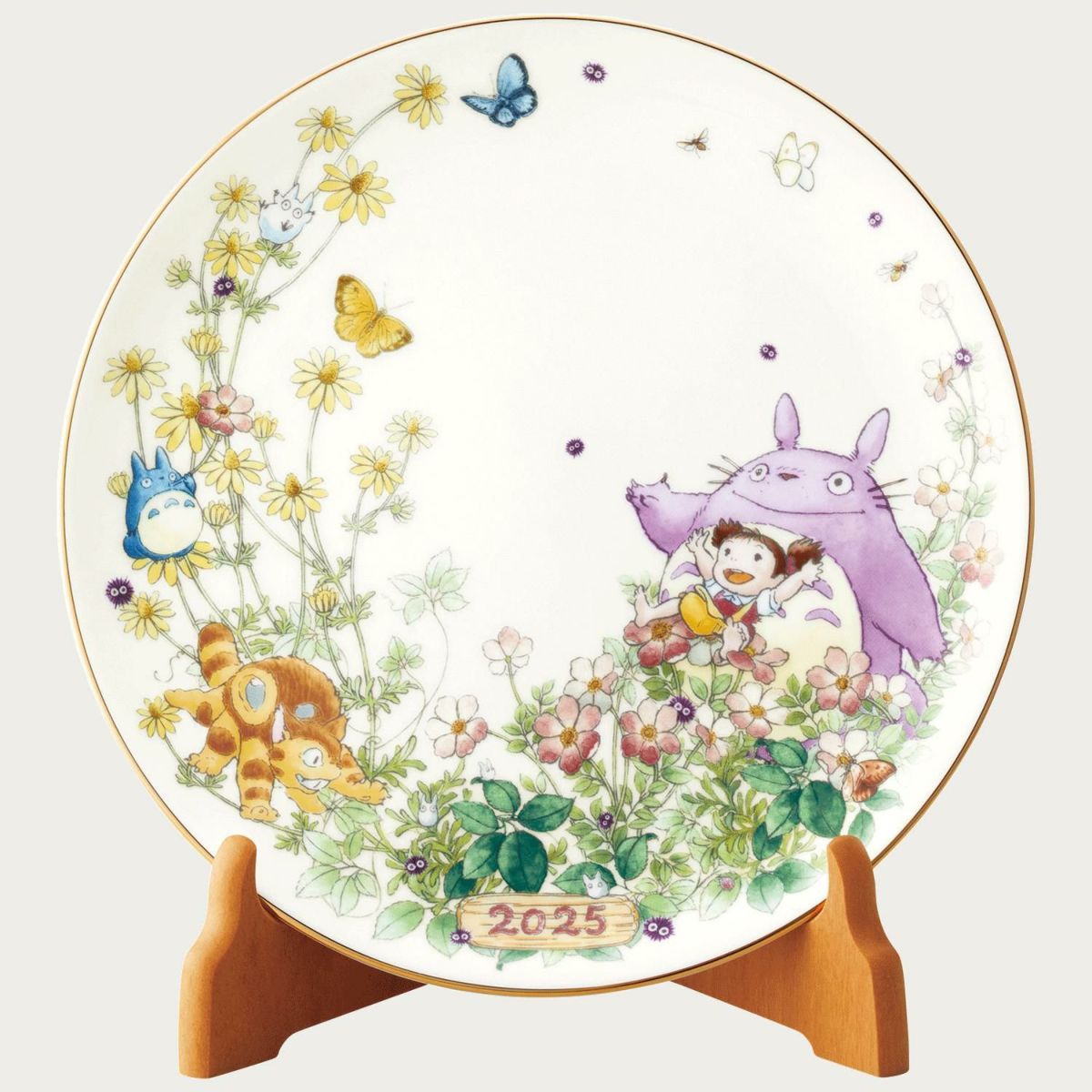  Đĩa tròn cỡ vừa Coupe đường kính 23,2cm sứ xương phiên bản 2025 | Totoro N-468L - Y50116A 