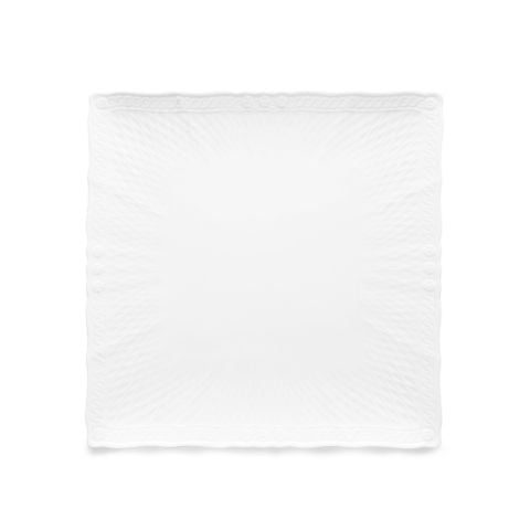 Đĩa vuông cỡ vừa cạnh dài 23cm sứ trắng cao cấp | Cher Blanc 1655L - 94837 