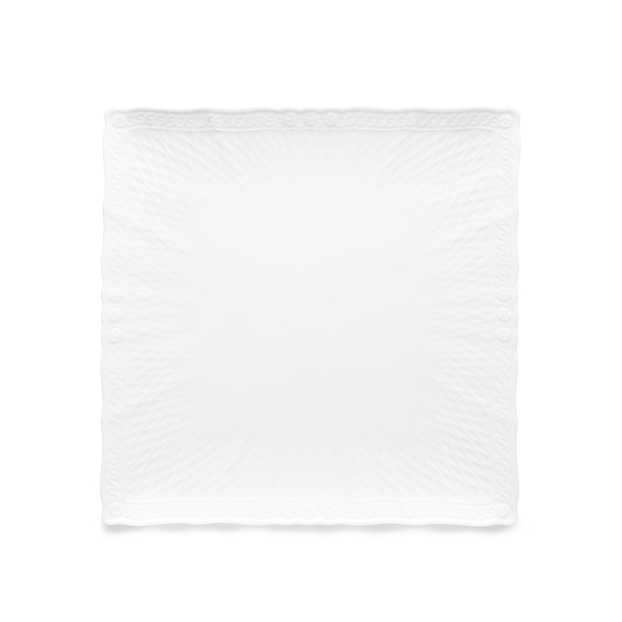  Đĩa vuông cỡ vừa cạnh dài 23cm sứ trắng cao cấp | Cher Blanc 1655L - 94837 
