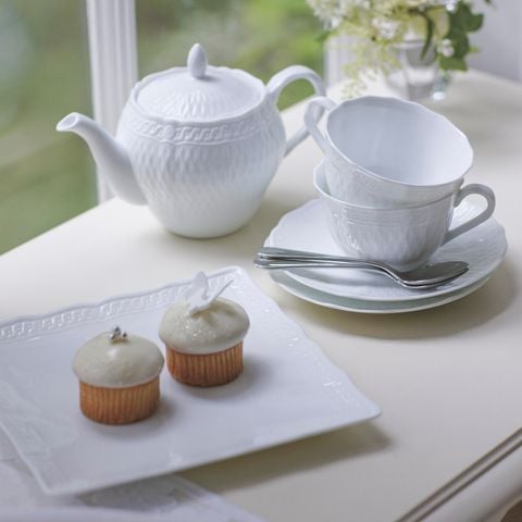  Đĩa vuông cỡ vừa cạnh dài 19,5cm sứ trắng cao cấp | Cher Blanc 1655L - 94835 