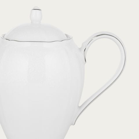  Ấm trà (bình trà) dung tích 950ml sứ trắng | Princess Bouquet Platinum 1661L - 94453 