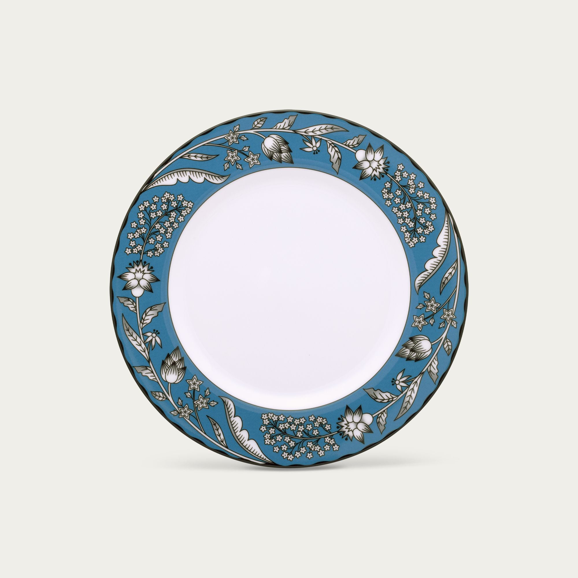  Đĩa tròn cỡ vừa đường kính 21cm (xanh dương) sứ trắng | Chelsea Estate 1779-2L - 91011 