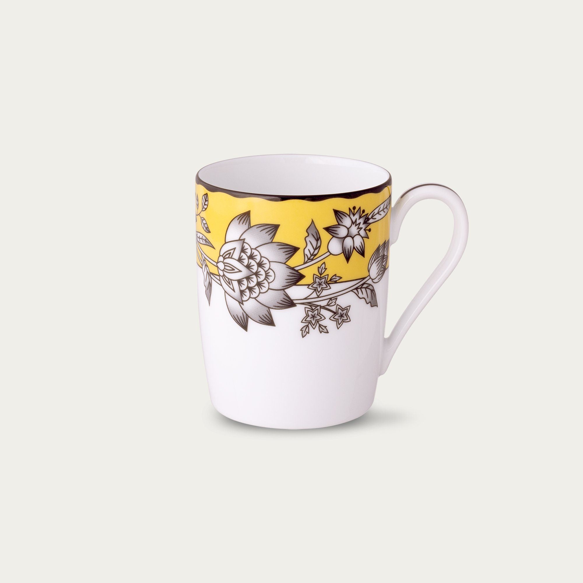  Cốc (ly) uống nước, cà phê 310ml (màu vàng) sứ trắng | Chelsea Estate 1779L - Q001GD 