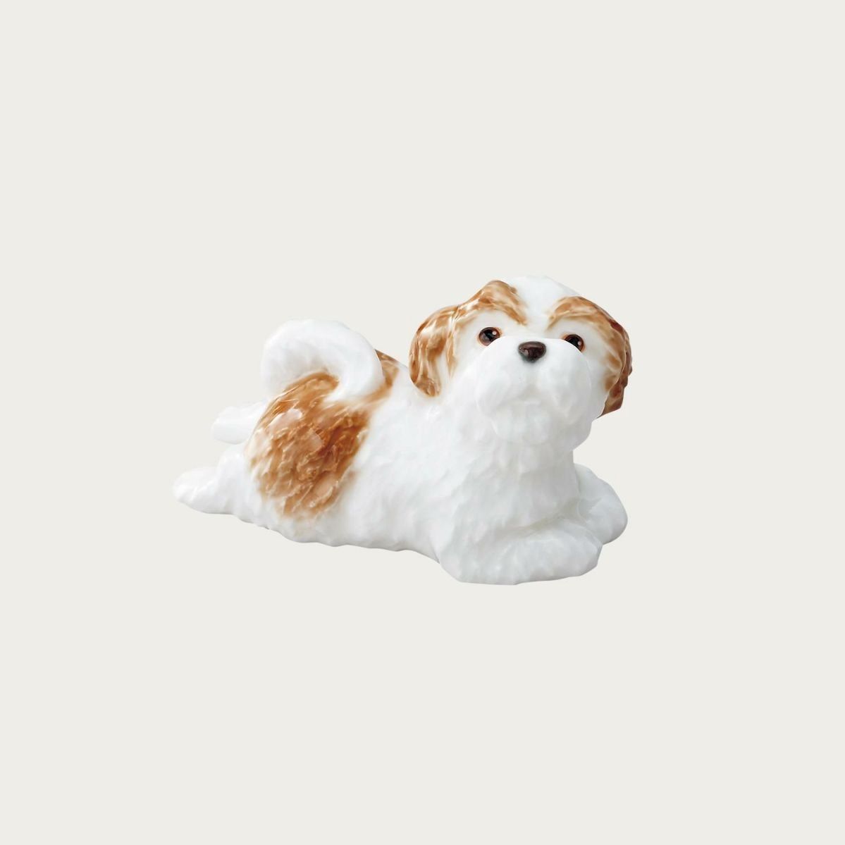  Tượng sứ cún cưng (Shih Tzu) cao 7cm sứ xương cao cấp Nhật Bản | Figurine Dog AC240 - K220 