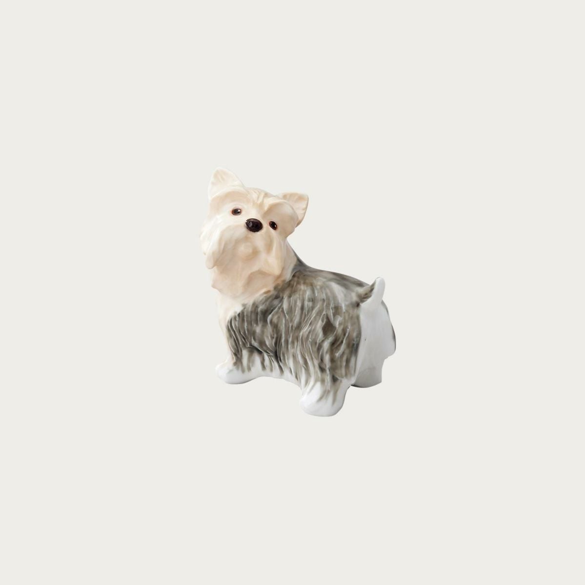  Tượng sứ cún cưng (Yorkshire Terrier) cao 9,5cm sứ xương cao cấp Nhật Bản | Figurine Dog AC243 - K223 