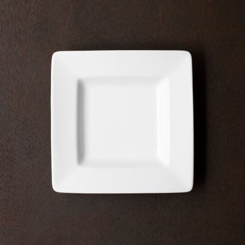  Đĩa vuông sâu lòng cỡ vừa cạnh dài 20,6cm sứ trắng | Art Stage 1609L - 91136 