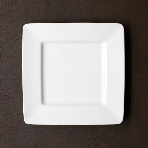  Đĩa vuông cỡ vừa cạnh dài 24,7cm sứ trắng | Art Stage 1609L - 91135 