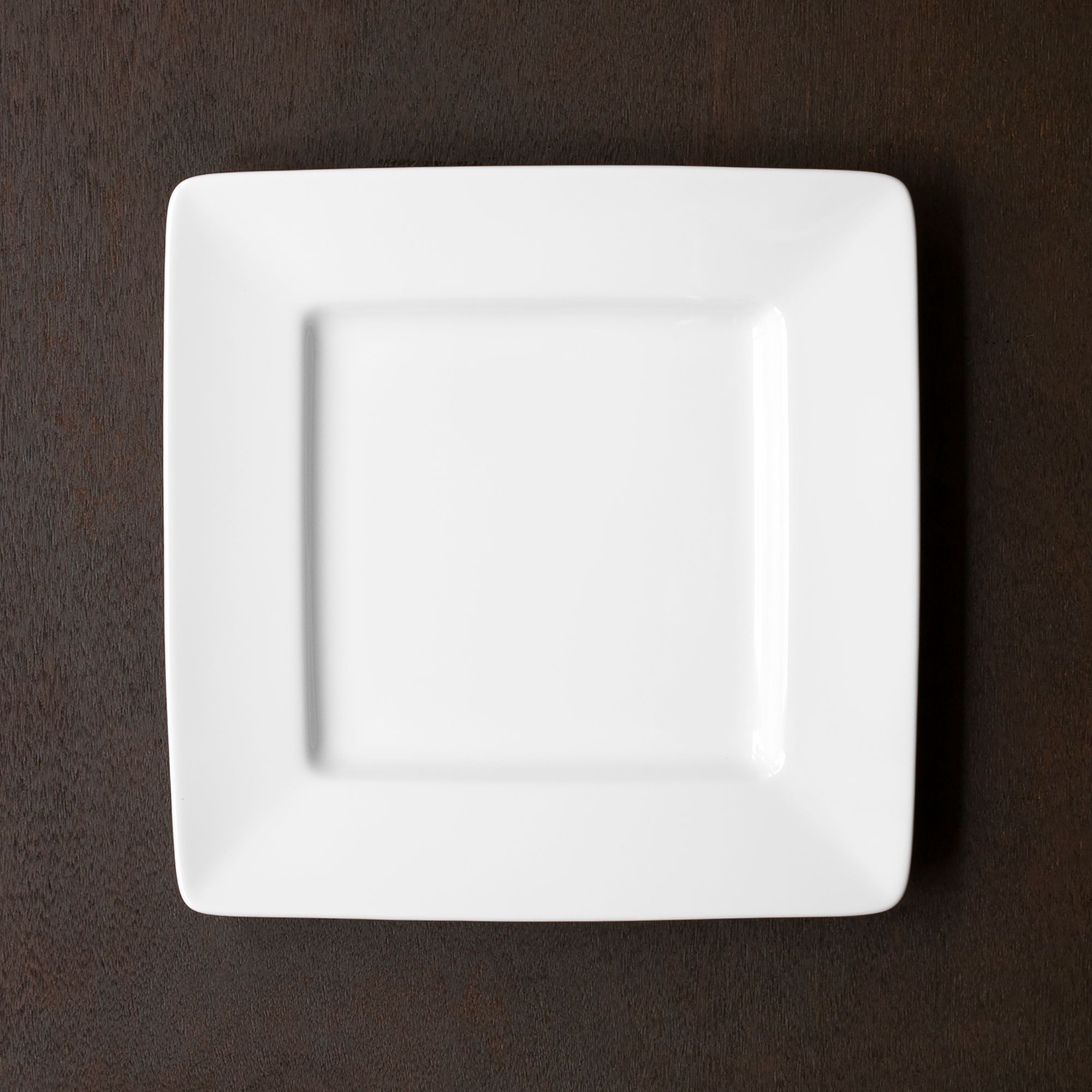  Đĩa vuông cỡ vừa cạnh dài 24,7cm sứ trắng | Art Stage 1609L - 91135 