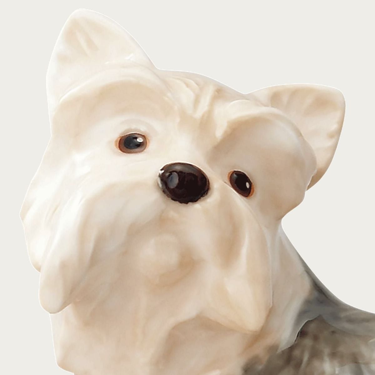  Tượng sứ cún cưng (Yorkshire Terrier) cao 9,5cm sứ xương cao cấp Nhật Bản | Figurine Dog AC243 - K223 