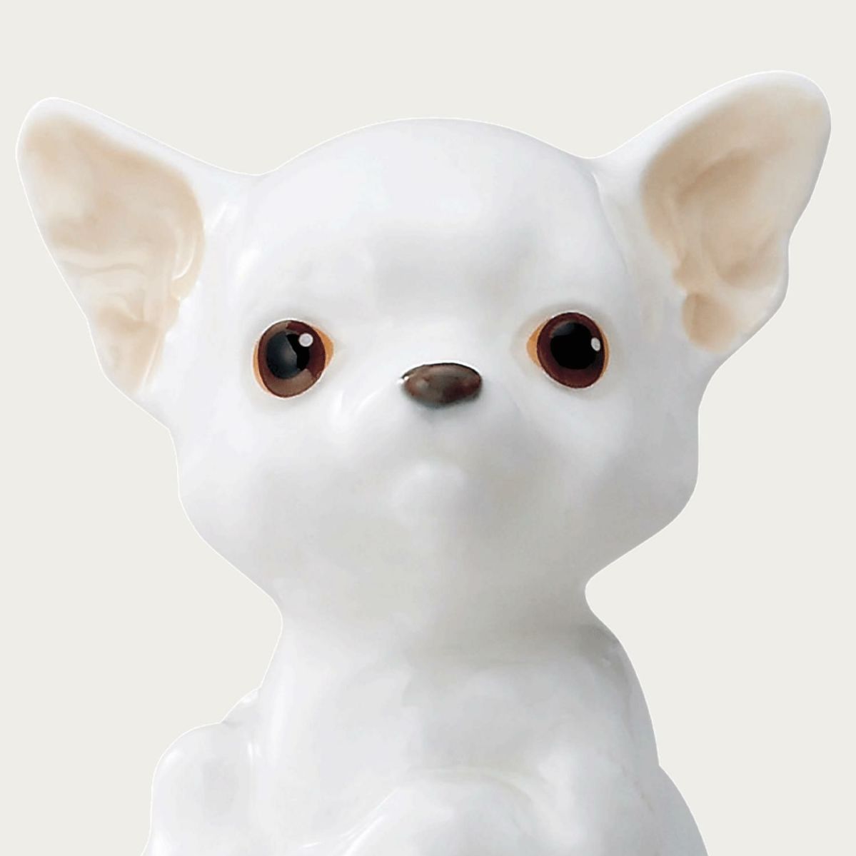  Tượng sứ cún cưng (Chihuahua) cao 9cm sứ xương cao cấp Nhật Bản | Figurine Dog AC241 - K221 