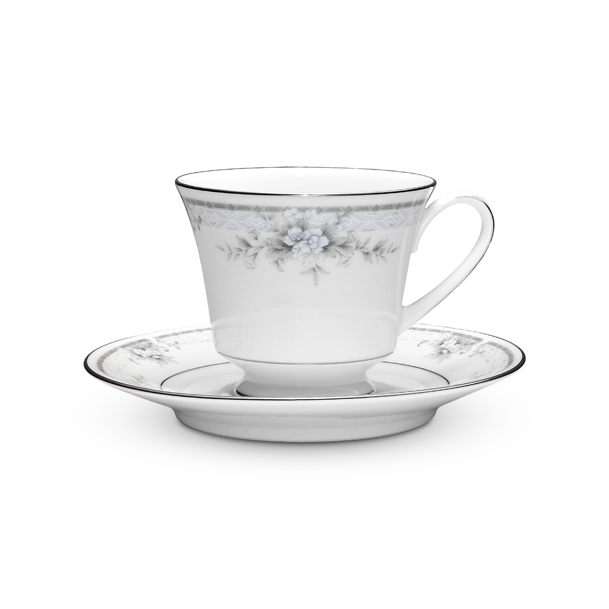  Chén trà (tách trà) kèm đĩa lót 220ml sứ trắng | Sweet Leilani 3482L-T91189 