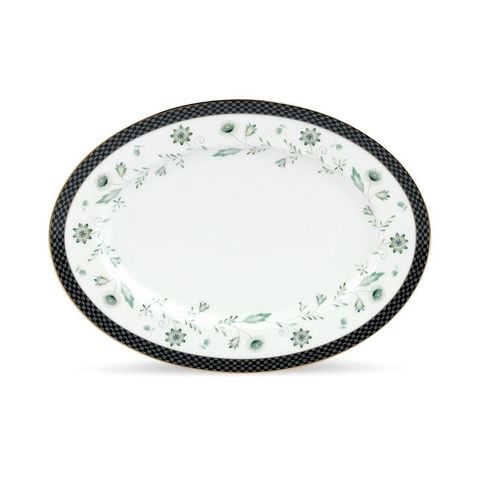  Đĩa Oval cỡ nhỏ (SM) dài 31,2cm sứ xương | Forever Fields 4950L - 97245 