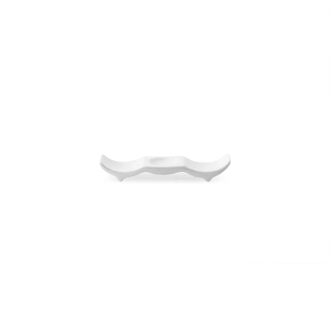  Dụng cụ gác đũa & thìa (gác đũa muỗng) dài 11cm sứ xương | Plain White 9990L - 97531 