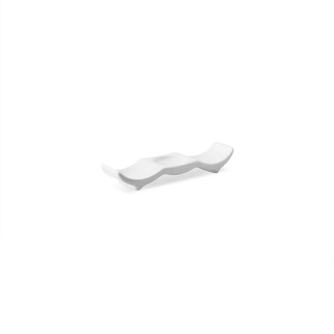  Dụng cụ gác đũa & thìa (gác đũa muỗng) dài 11cm sứ xương | Plain White 9990L - 97531 