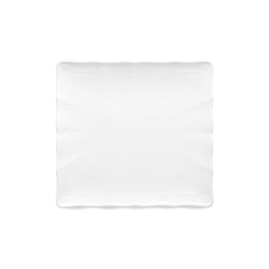  Đĩa vuông cỡ vừa cạnh dài 19,5cm sứ trắng cao cấp | Cher Blanc 1655L - 94835 