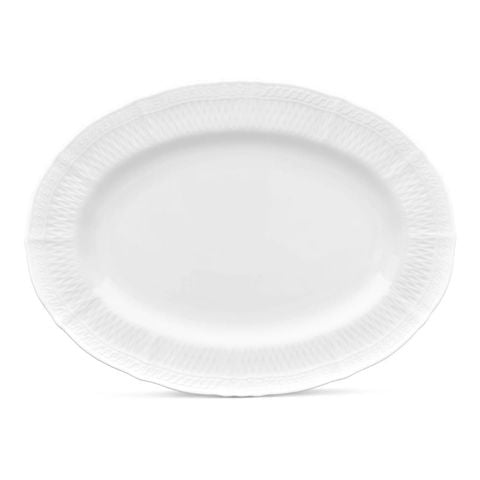  Đĩa Oval cỡ vừa (MD) dài 36,1cm sứ trắng cao cấp | Cher Blanc 1655L - 94844 