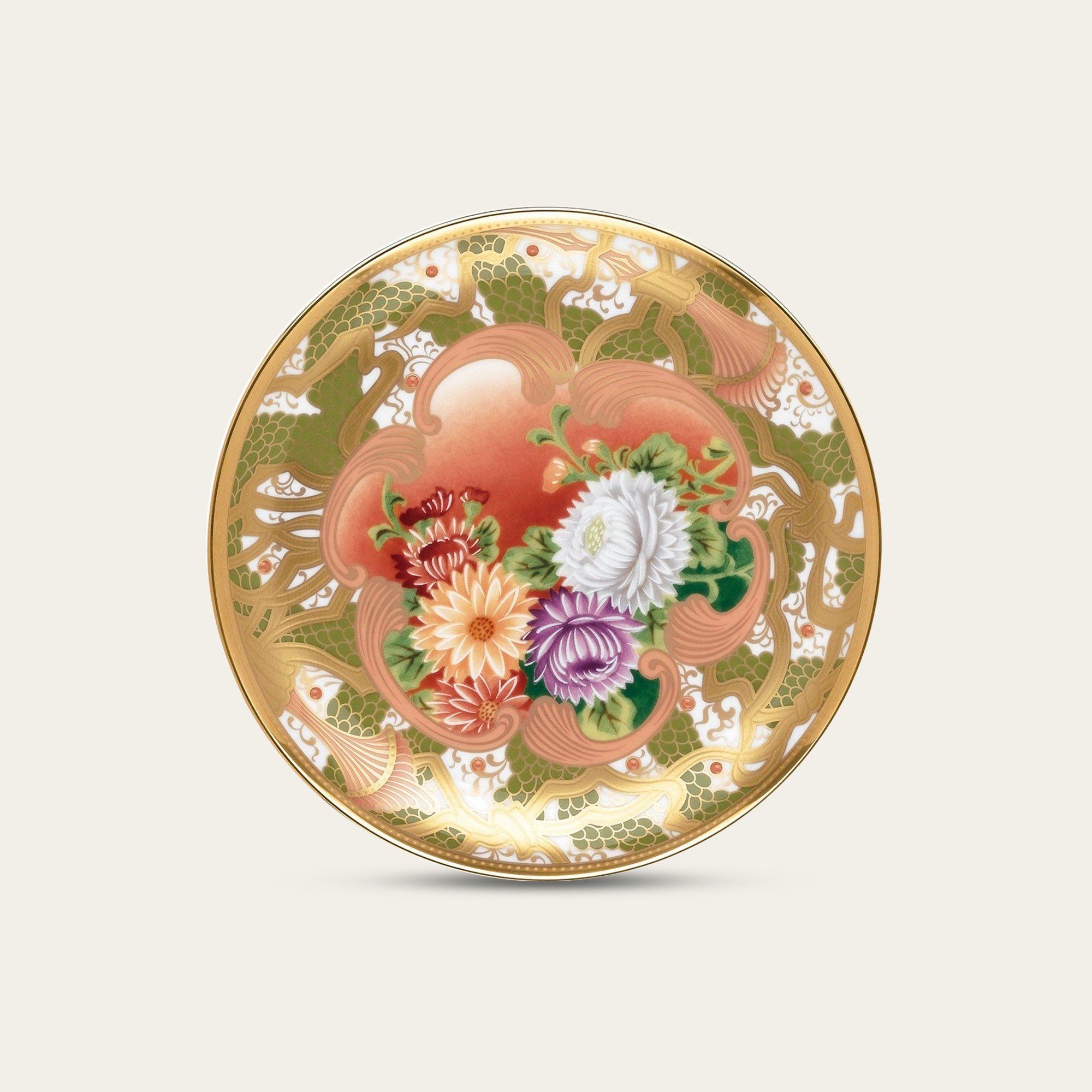  Đĩa tròn cỡ nhỏ đường kính 18cm sứ xương Nhật Bản | Wabana 4662-3J - T50115 