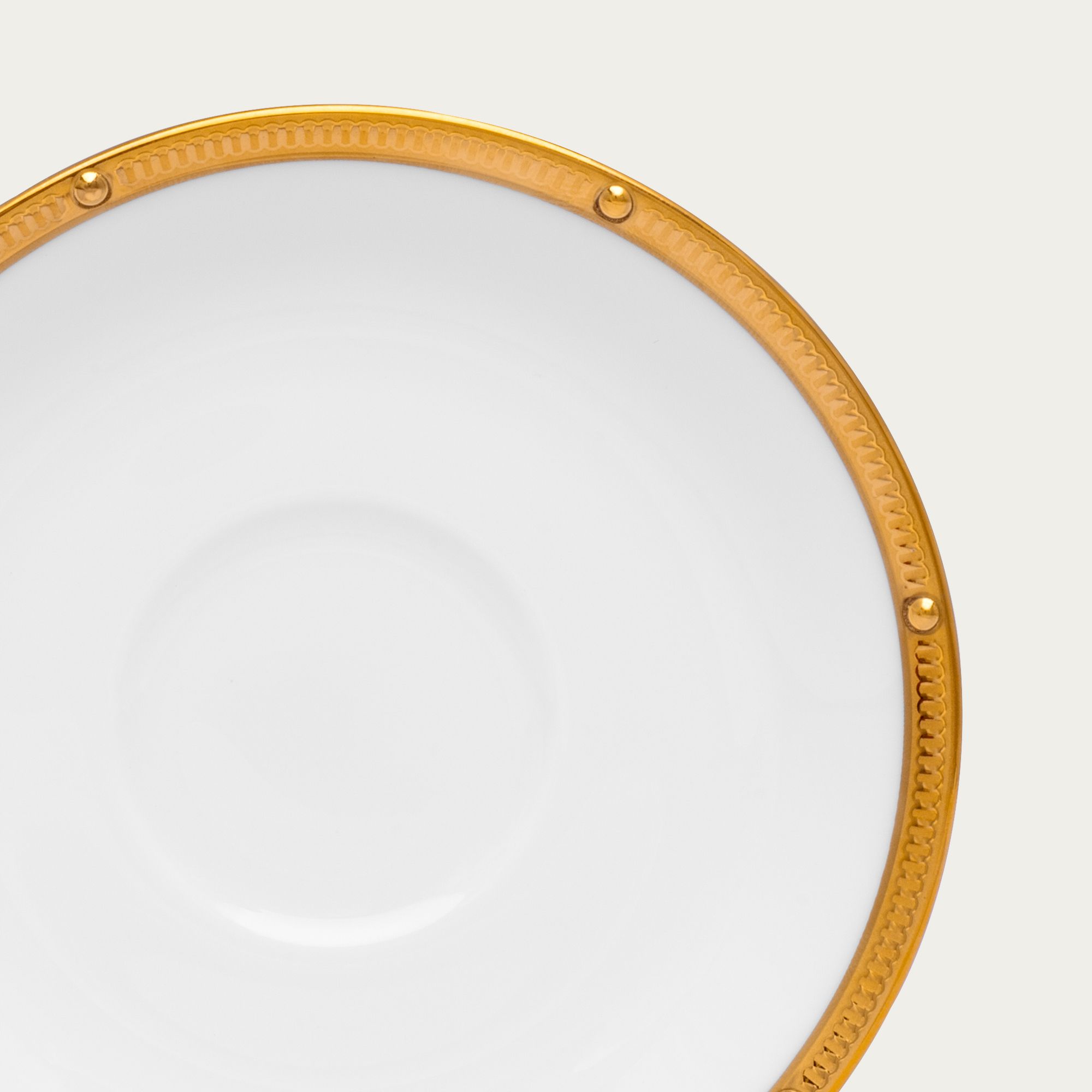  Đĩa tròn 12,2cm lót chén trà (tách trà) nhỏ 105ml | Rochelle Gold 4796L-50792SA 