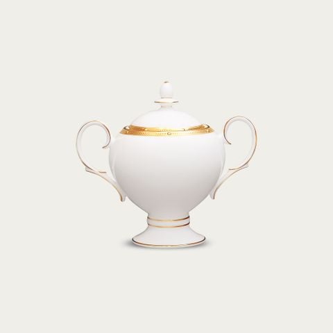  Bình (hũ) đường có nắp đậy dung tích 325ml sứ xương | Rochelle Gold 4796L - 50727A 