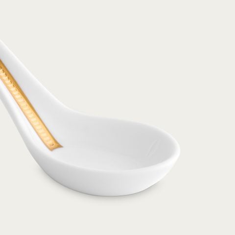  Thìa sứ (muỗng sứ) dài 12,2cm sứ xương | Rochelle Gold 4796L - 97367 