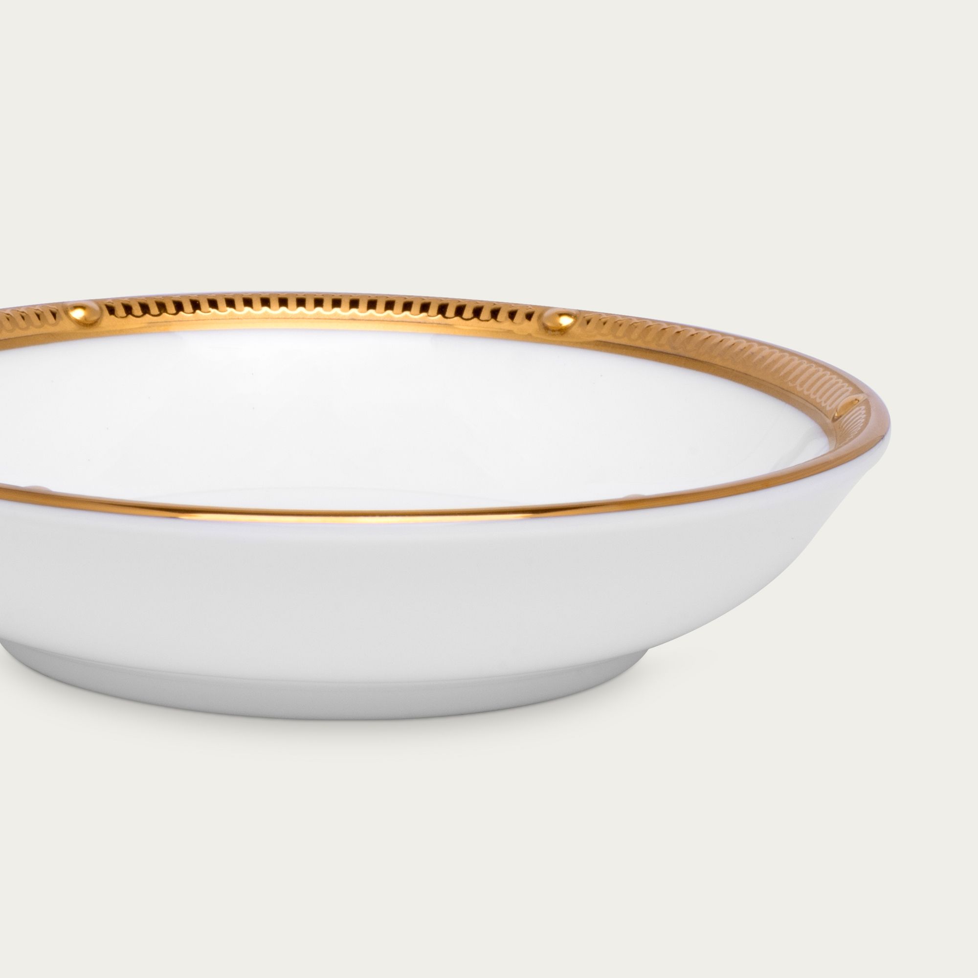  Đĩa tròn 9,7cm đựng nước chấm, gia vị sứ xương | Rochelle Gold 4796L - 59714A 