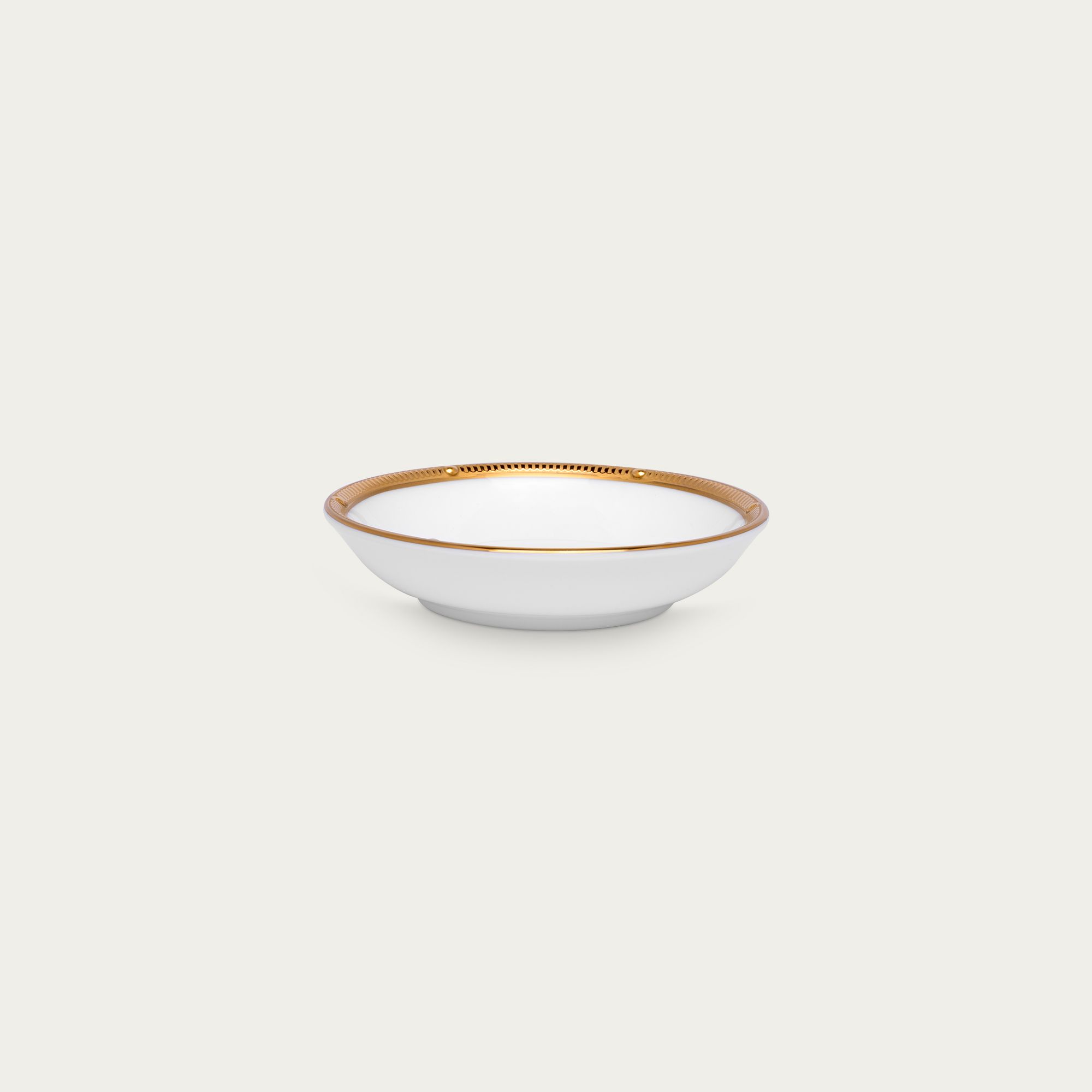  Đĩa tròn 9,7cm đựng nước chấm, gia vị sứ xương | Rochelle Gold 4796L - 59714A 