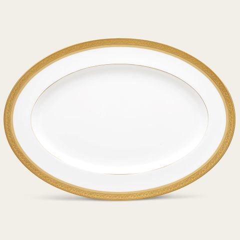  Đĩa Oval cỡ vừa (MD) dài 36,8cm sứ xương | Summit Gold 4912L - 97244 