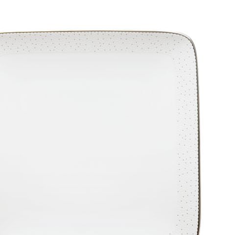  Đĩa vuông cỡ nhỏ cạnh dài 19,1cm sứ xương | Broome Street 4913L - 97317 
