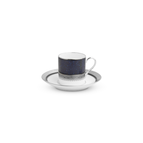  Chén trà (tách trà) nhỏ dung tích 90ml kèm đĩa lót | Odessa Cobalt Platinum 4922L - T97294 