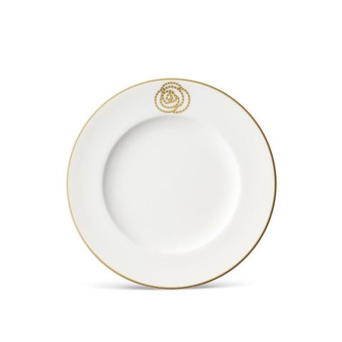  Đĩa tròn cỡ vừa (đặc biệt - Trắng) đường kính 24,5cm sứ xương | Aidan Gold 4941-2L - 97316 