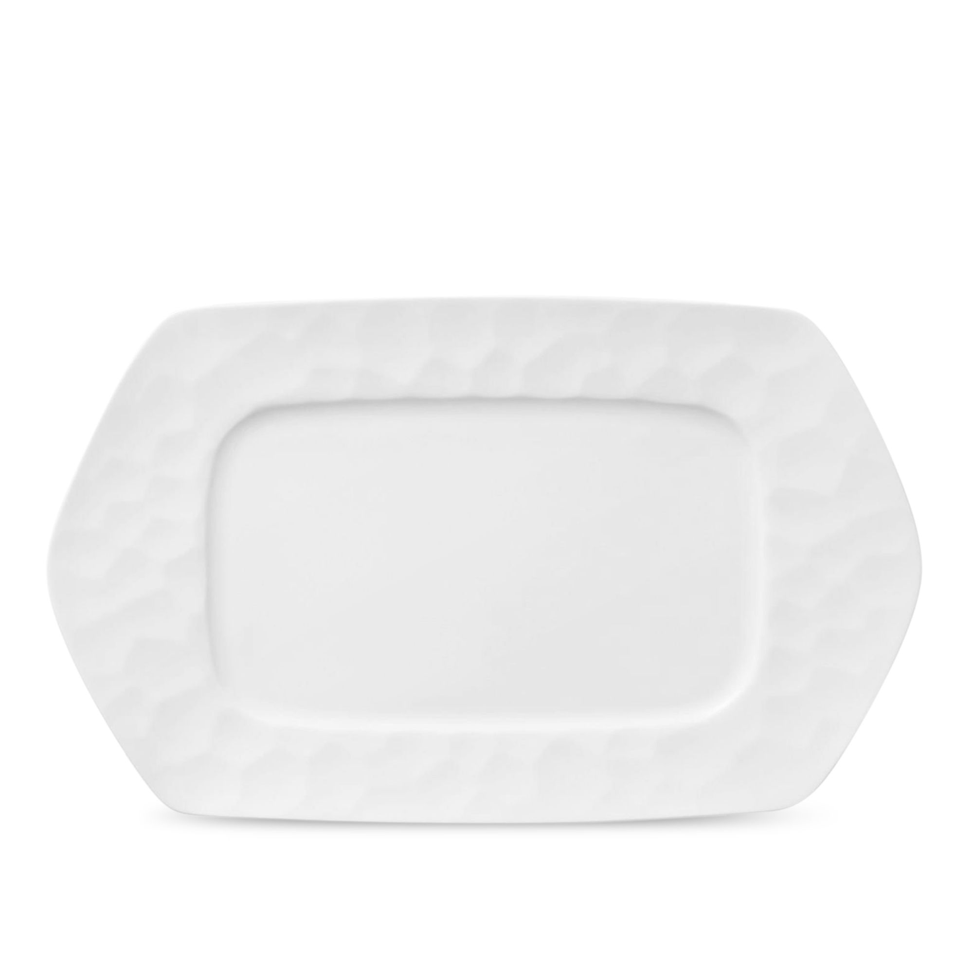  Đĩa hình lục giác (Hexagon) lòng chữ nhật dài 33,1cm sứ xương | Conjunto 4943L - 93980 