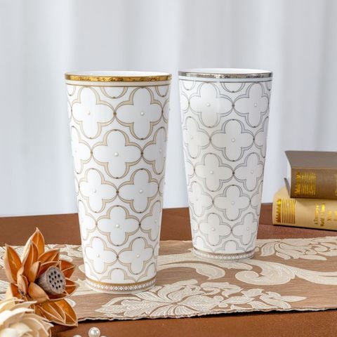  Bình hoa (lọ hoa) trang trí cao cấp 25,8cm sứ xương | Trefolio Platinum 4957L - T97378 