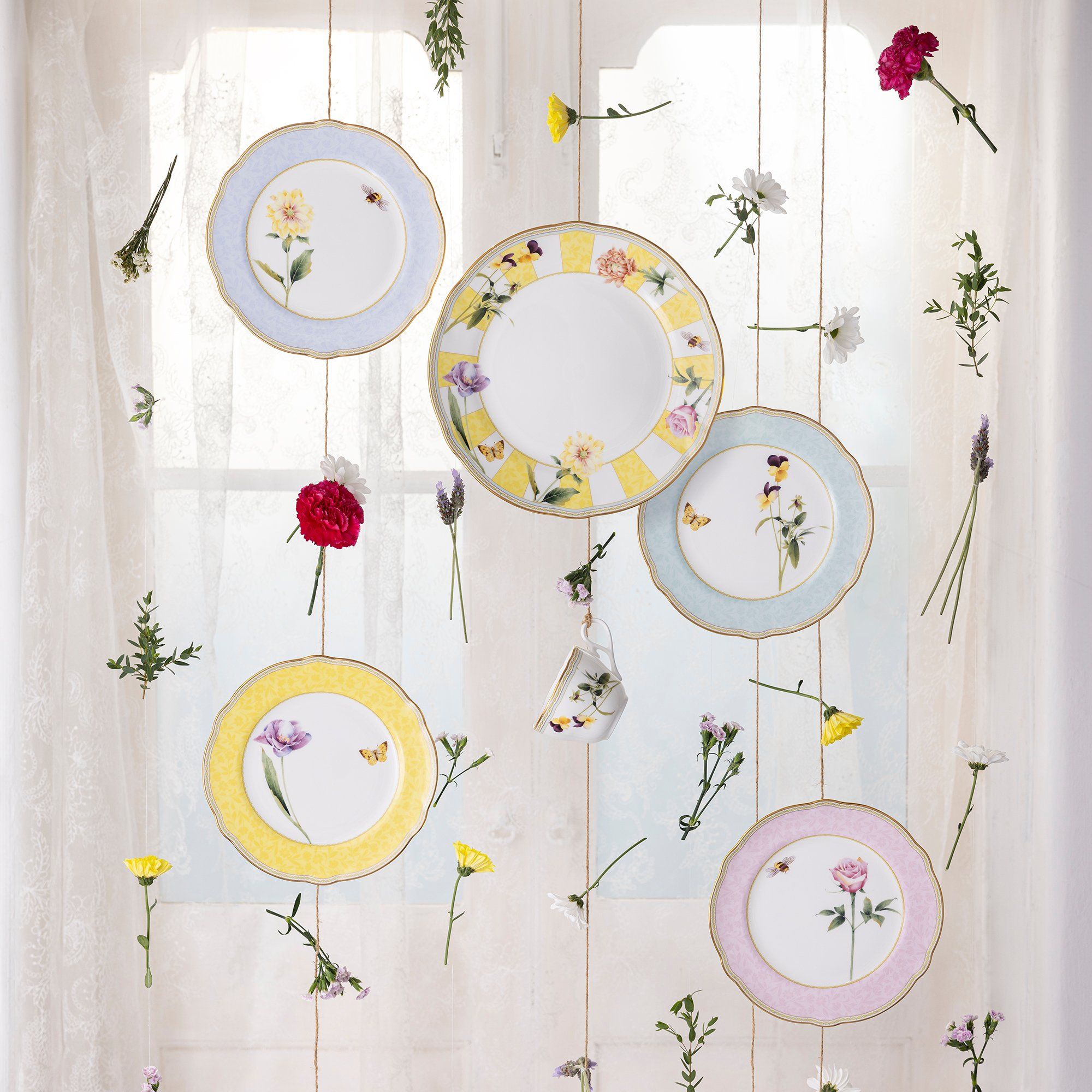  Đĩa tròn cỡ vừa đường kính 22cm sứ xương | Harvest Dream 4989-3L - 97811 