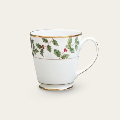 Cốc (ly) uống nước, cà phê dung tích 370ml sứ trắng | Holly & Berry G 4173L - T91058K 