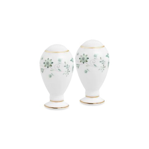  Bộ lọ đựng tiêu (2 lỗ) và muối (4 lỗ) cao 9,7cm sứ xương | Forever Fields 4950L - 507710A 