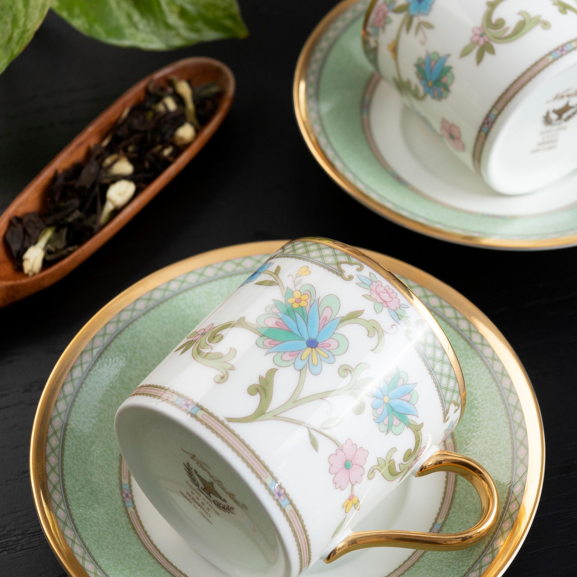  Chén trà (tách trà) nhỏ dung tích 125ml kèm đĩa lót sứ xương Nhật Bản | Yoshino 9983J - Y59881 