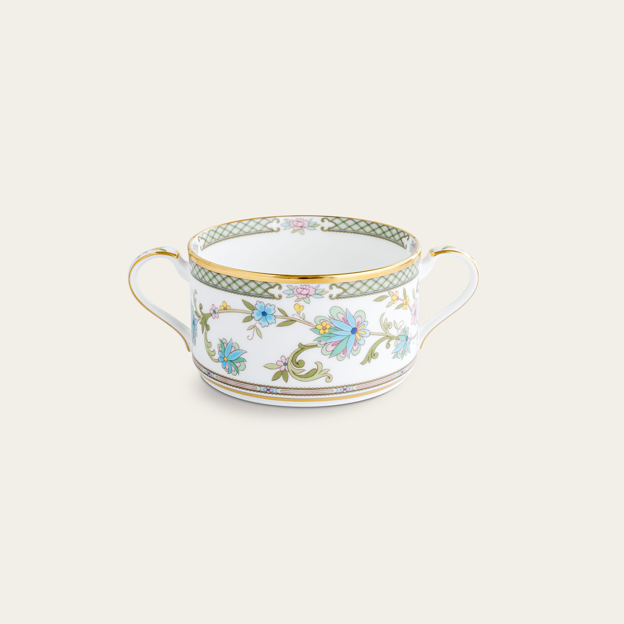  Bát (chén) 295ml ăn súp kem (creamsoup) có quai cầm sứ xương Nhật Bản | Yoshino 9983J - 59572C 