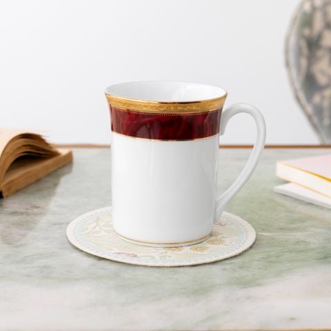  Cốc (ly) uống nước, cà phê dung tích 310ml sứ trắng | Majestic Collection M-166L - T91332K 