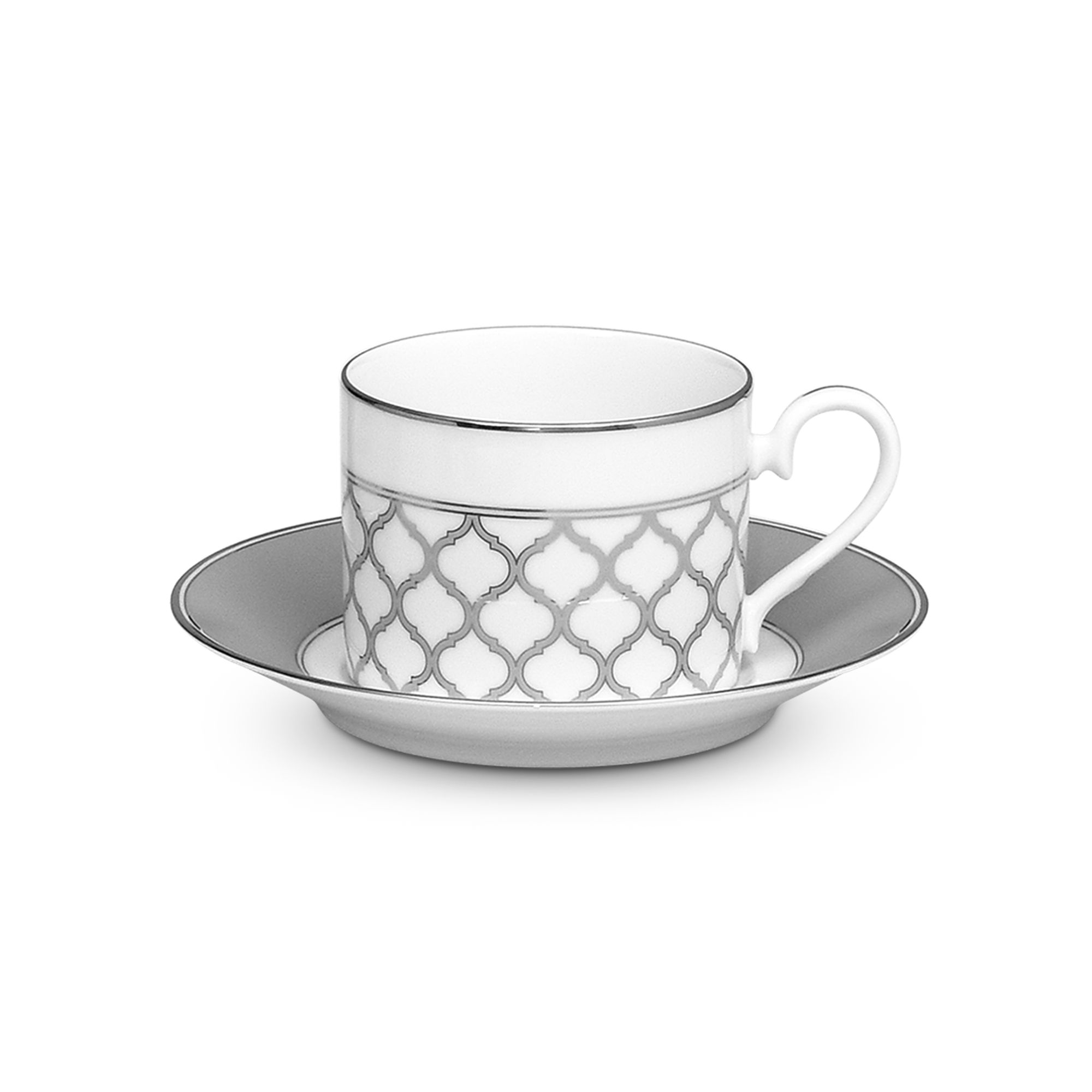  Chén trà (tách trà) kèm đĩa lót dung tích 250ml sứ trắng | Eternal Palace 1717L-T91089 